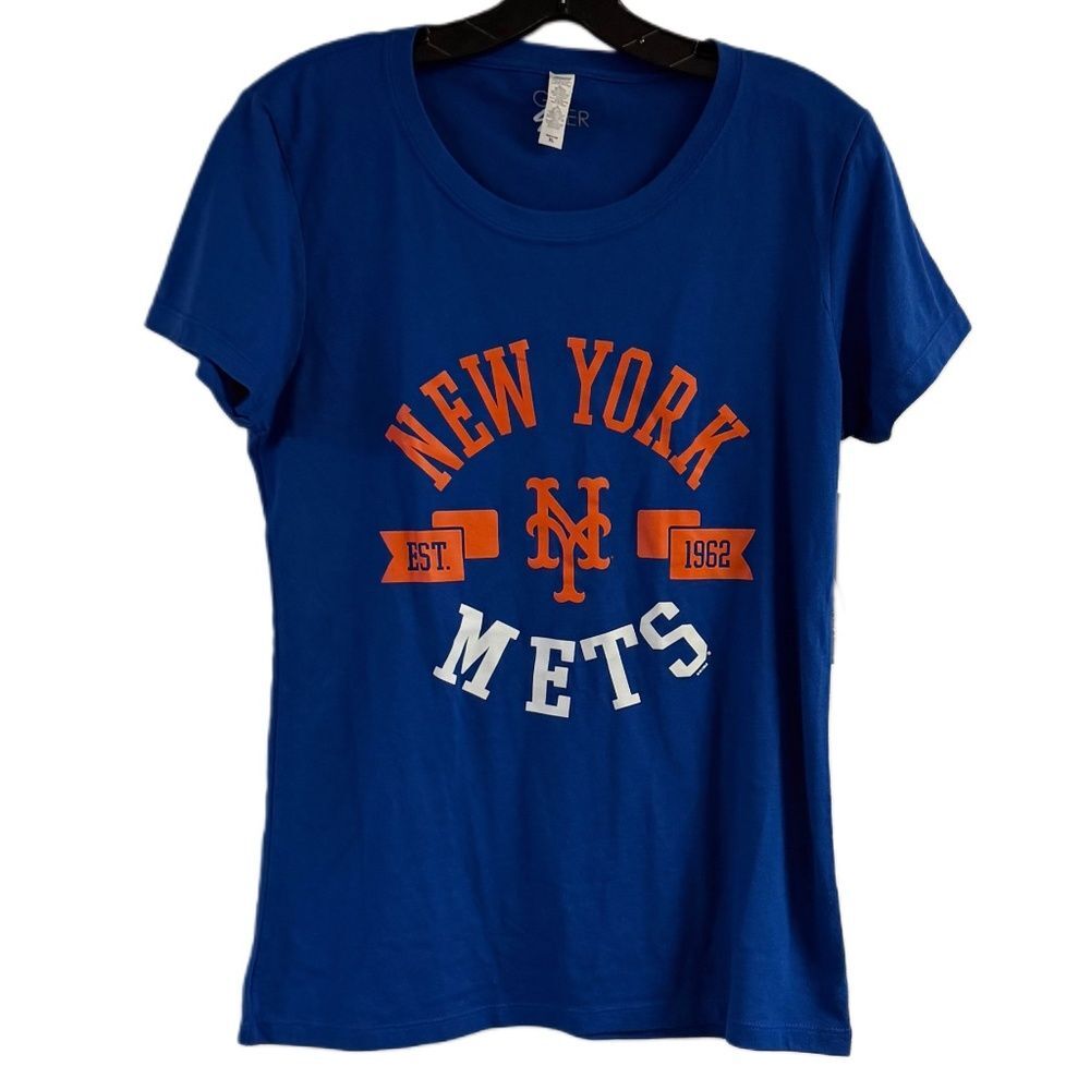 NWT Ladies New York Mets Baseball Blue T-Shirt Size XL